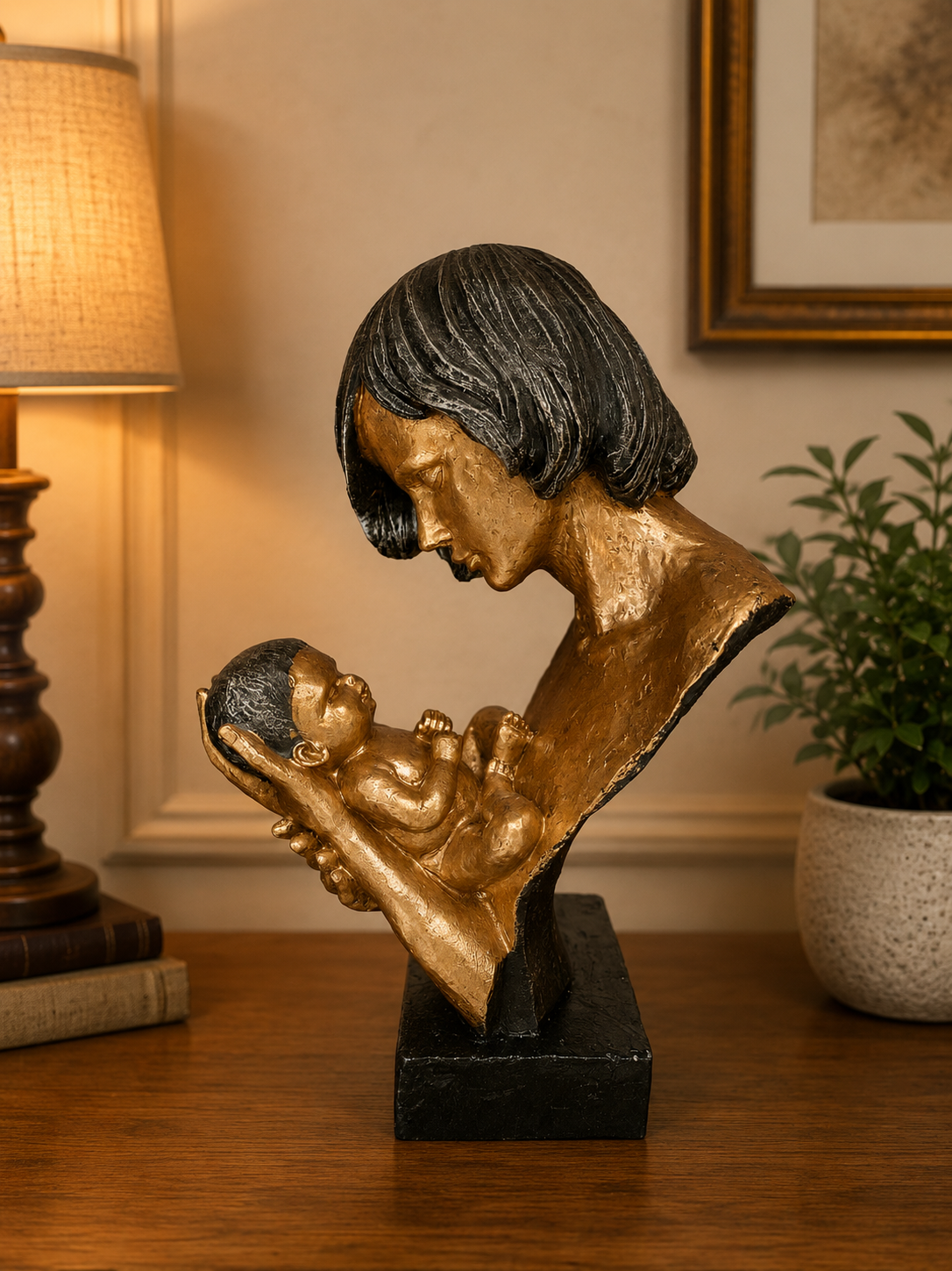 Mother And Child Showpiece